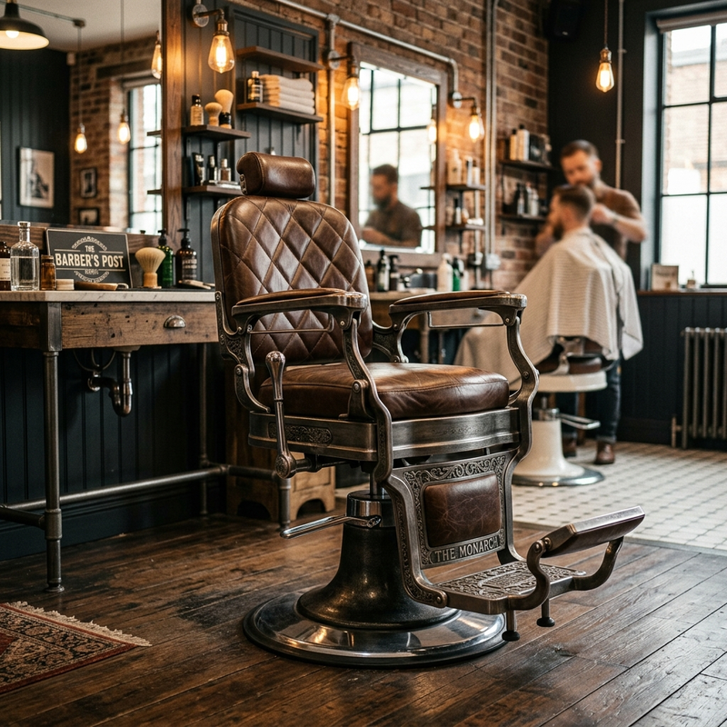 Sleek Commercial Barber Chair