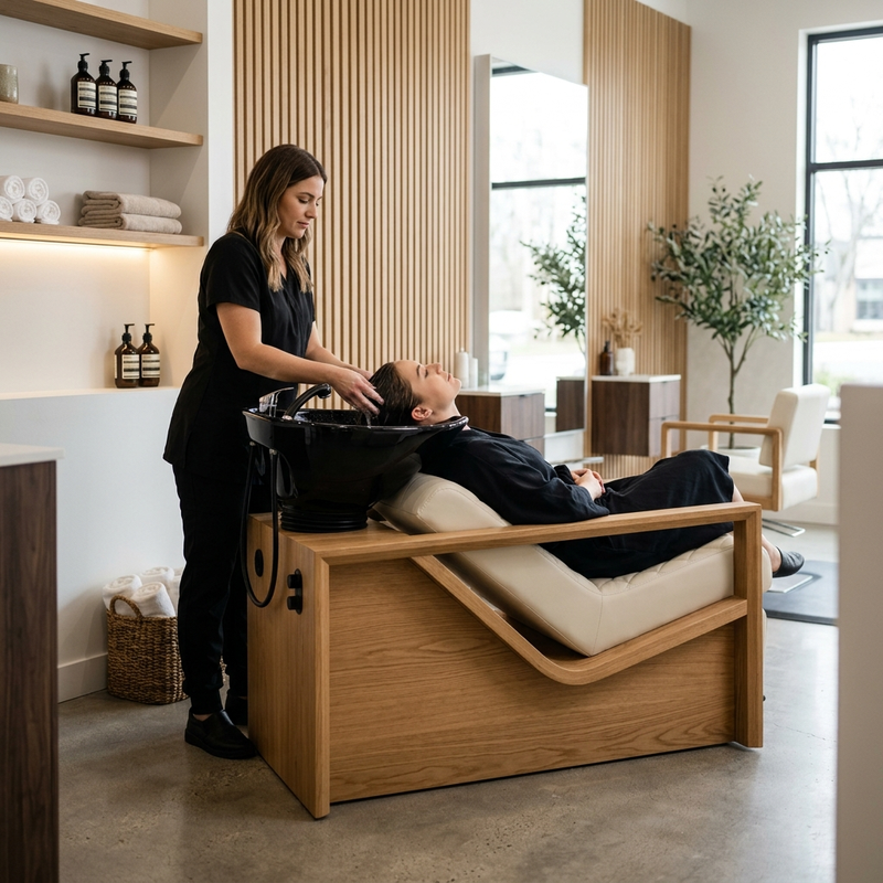 Internet Celebrity Salon Backwash Shampoo Bed