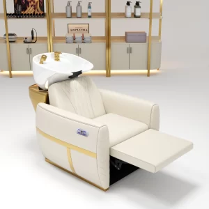SLE002 All-In-One Shampoo Chair Unit|with Matching Bowl, Retractable Footrest