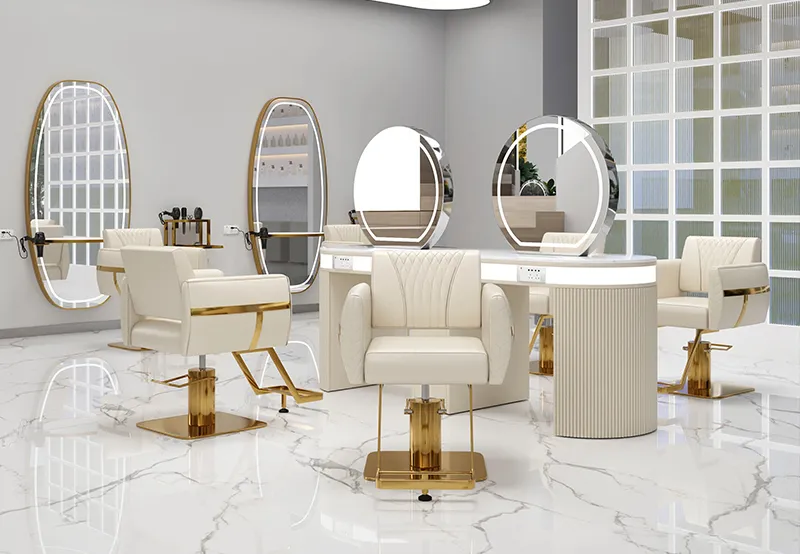 Mobile Hydraulic Barber Swivel Chair